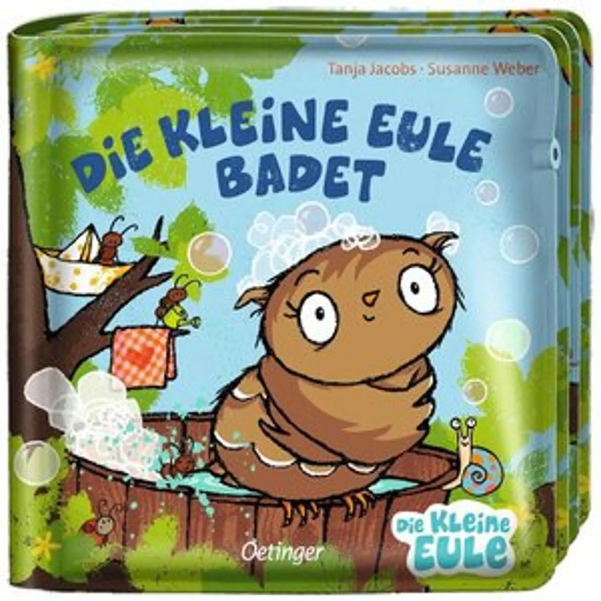 Die kleine Eule badet – Badebuch für Babys